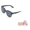 MIU MIU Square Sunglasses With Letter Logo Women Sunglasses Black SMU01Z_E1AB_F05S0_C_055