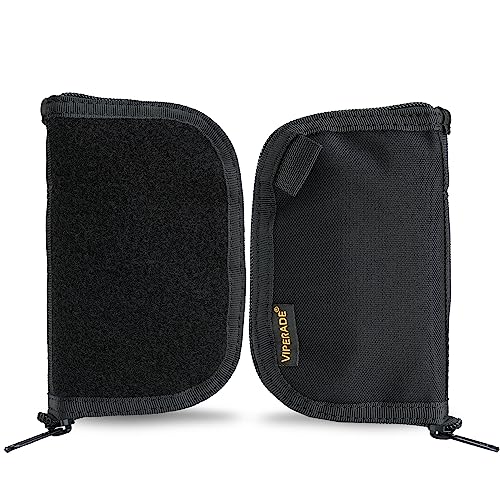VIPERADE VE20 Small EDC Pouch with Velcro, EDC Pocket Organizer for Men, Small EDC Organizer Pouch with 5 Pockets (Black)