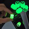 4PCS Luminous Car Tire Valve Cap Fluorescent Night Glowing Decor For Mitsubishi Mirage G4 DV5