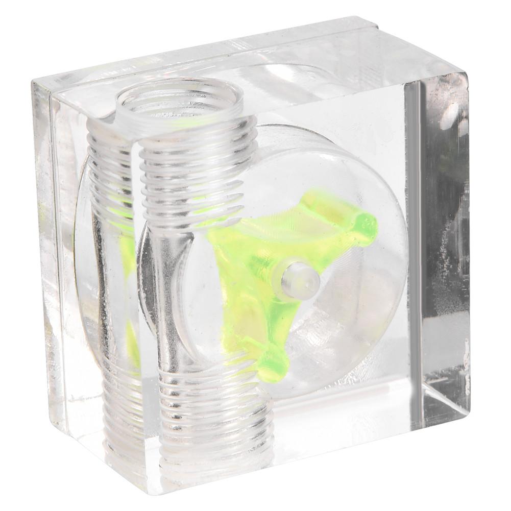 3 Impeller Water Cooler Flow Meter Indicator for PC Water Cooling System G1 4 Thread