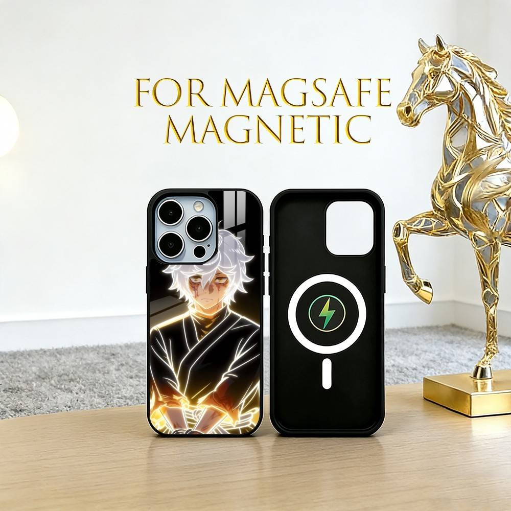 Gabimaru Phone Case For iPhone17,16,15,14,13,12,11 Plus,Pro Magnetic with Magsafe Wireless Charging