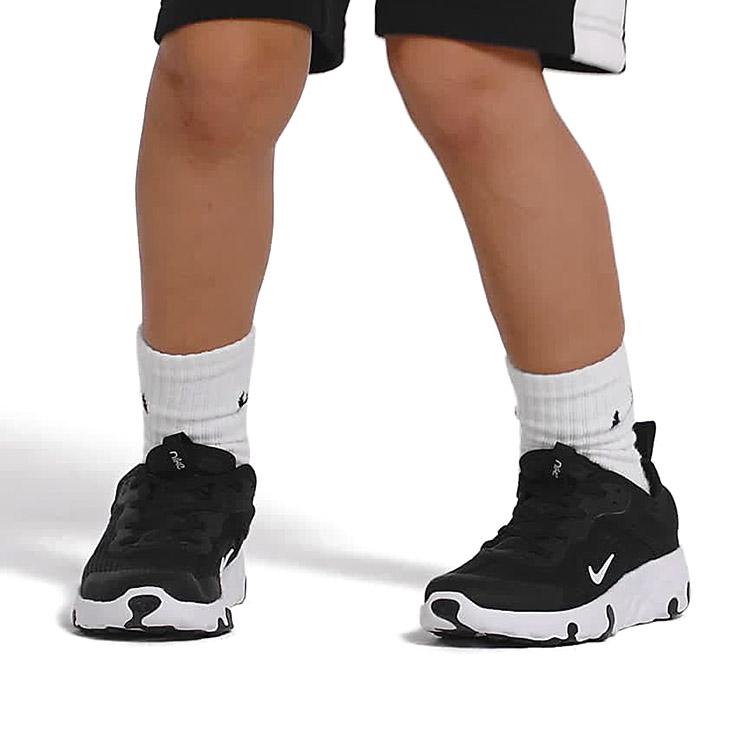 Nike Renew Lucent Low top Kids' Running Shoes Black White Children Aged 3 7 Years Old CD6904-001