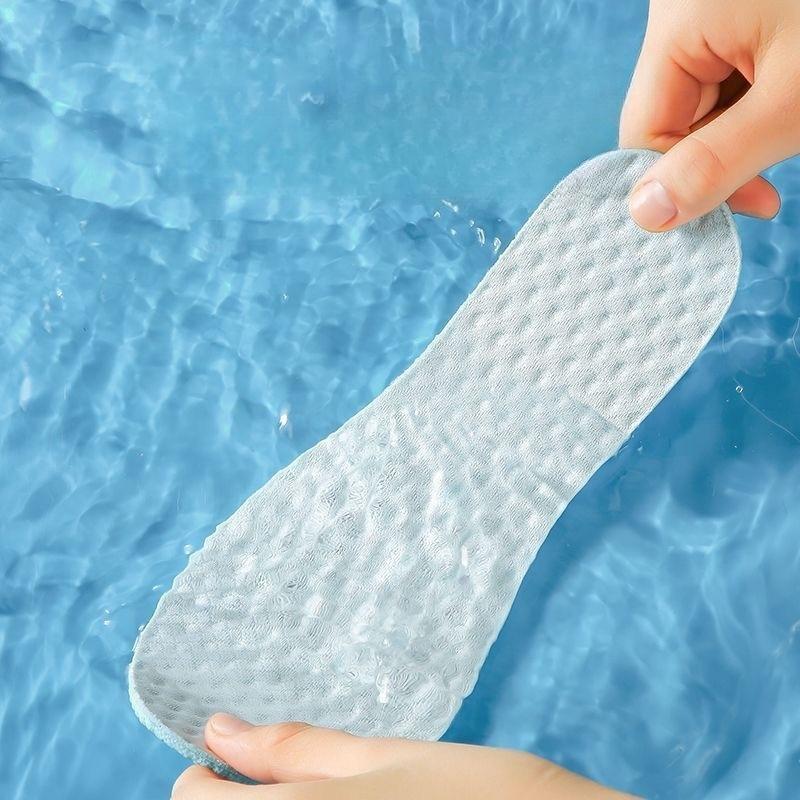 10PCS Breathable Mesh Insoles Men Summer Deodorization Sweat Absorb Running Shock Absorption Shoe Sole Memory Foam Shoes Pads
