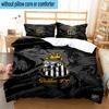 3pcs Powerful Football Crest Design Printed Bedding Set Duvet Cover Closure Includes 1 Duvet Cover & 2 Pillowcases Bedding Sets Home Decor Gifts