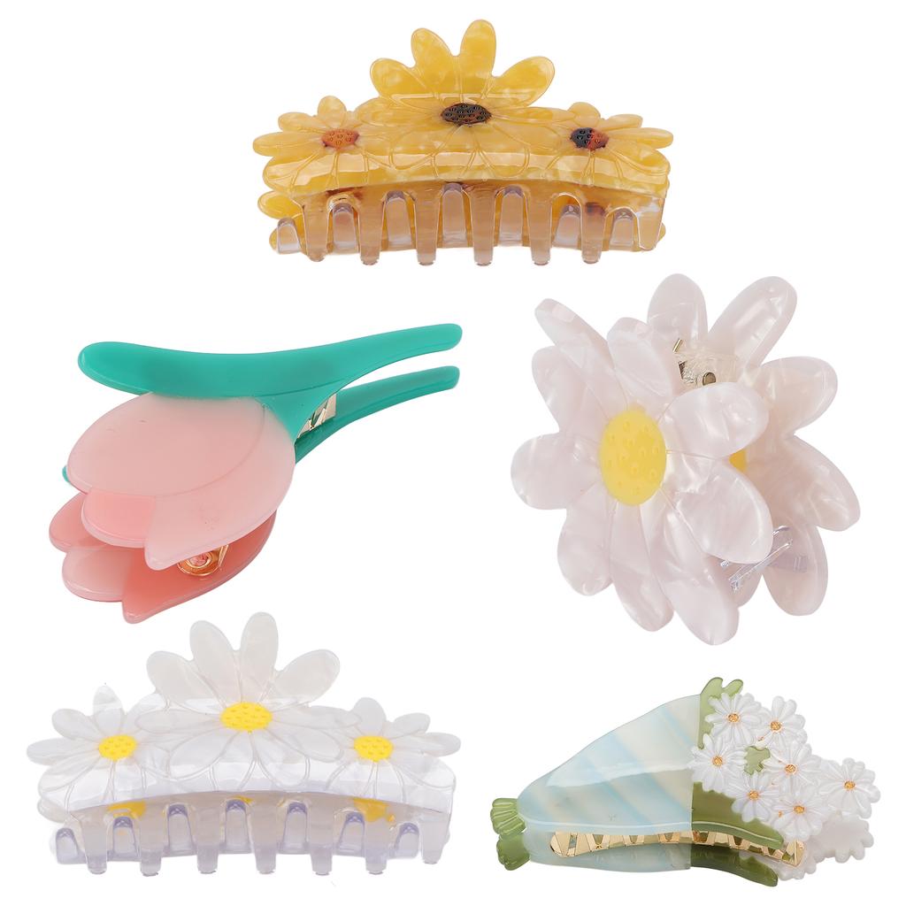 Hair Claw Clips Elegant Flower Shape Fashionable Hair Clip Styling Tool Accessories for Women