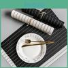 Striped Pvc Heatresistant Onepiece Textilene Western Placemat For Dining Or Coffee Tables