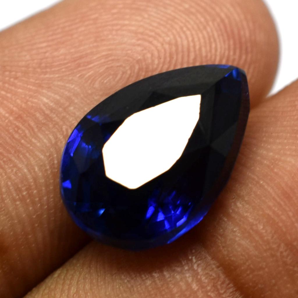 8.10 Ct Natural CERTIFIED Loose Gemstone Pear Cut Beautiful Blue Tanzanite