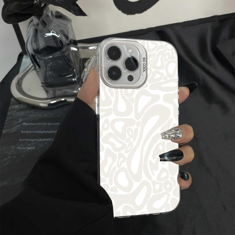 Luxury Advanced Irregular Pattern Phone Case For IPhone 17 17E Air 16E 16 15 Plus 14 13 12 11 Pro Max Anti Fall Protective Cover