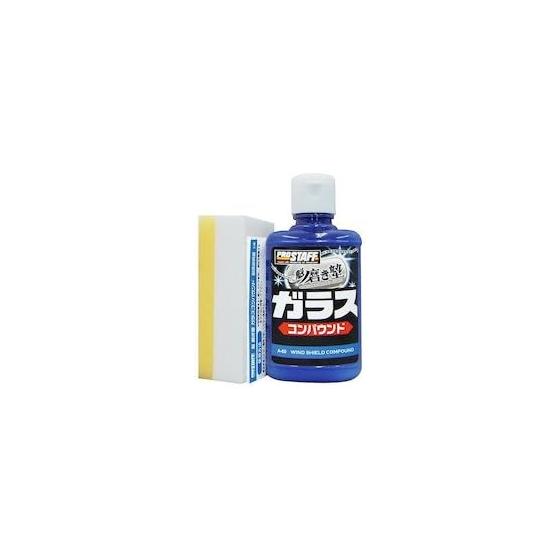 Prostaff Car Wash Supplies Compound Kai Polishing School Glass Compound 80g with Sponge with Pefu A-60 Strong Oil Film Removal