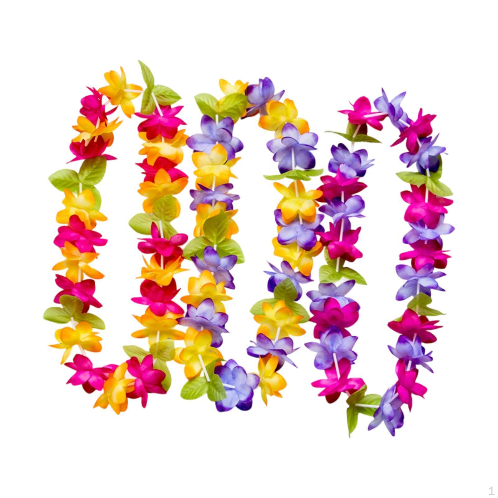 

3 штуки Гавайские леи Цветочные ожерелья Пляжные принадлежности для мужчин и женщин Лей Венки День рождения