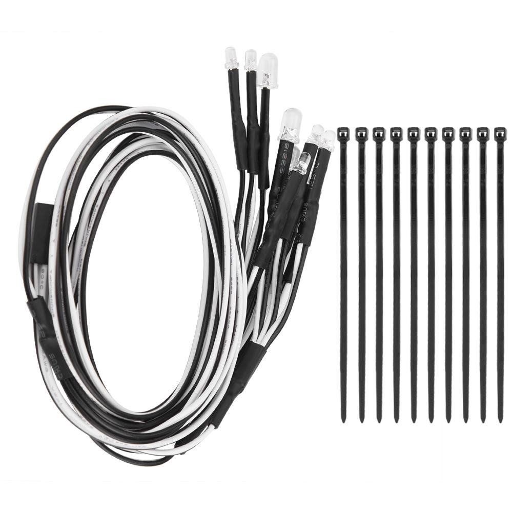 

10PCS 5mm3mm Headlights LED Lights RC Model Drift Car Accessory