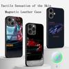 Model Poster Mașină Sport Super Cool Carcasă Telefon Pentru iPhone 17 16 15 14 13 12 Plus Pro Max Luxos High-end Magsafe Piele de Oaie