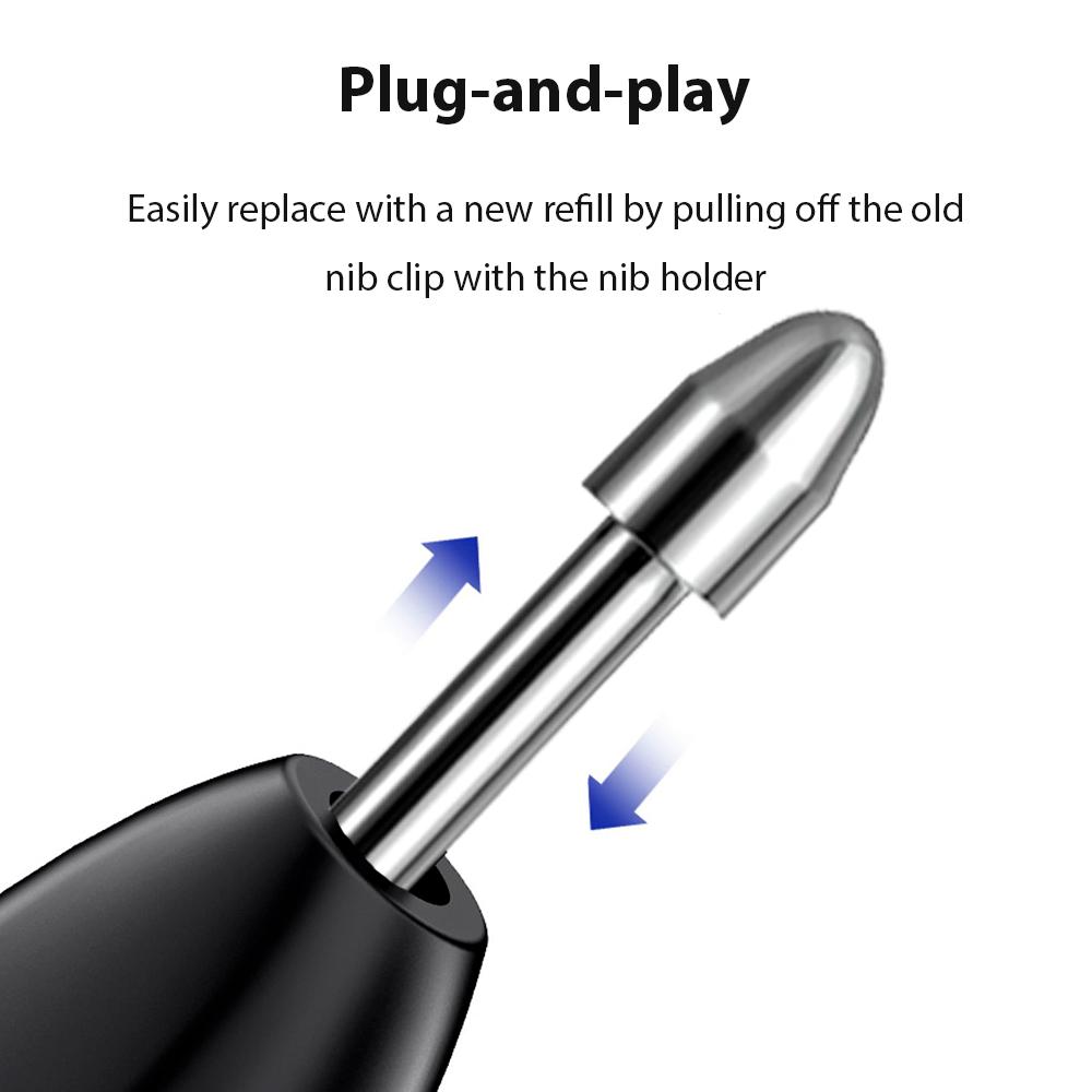 Replacable Pencil Nib For Samsung Galaxy Tab S24 S24Ultra Tab S9 S9U S9FE Titanium Alloy Touch Stylus S Pen Tip Wear Resistant