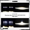 5x7 Inch LED Square Headlights for Jeep Cherokee and Patrol - High/Low Beam Off-Road Vehicle Mods