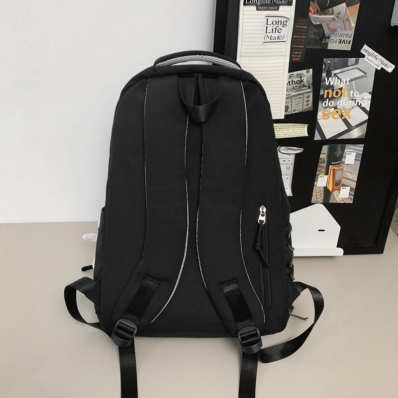 Student Schoolbag Women's Solid Color Backpack Men Large Capacity Middle School Students Third To Sixth Grade Backpack