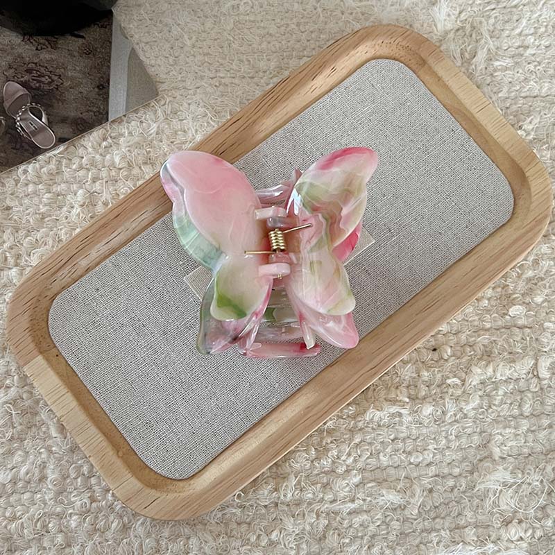 

Вінтажна ацетатна двошарова кліпса-краб Метелик для жінок, дівчат. Елегантна шпилька-ложка для волосся, шпильки, аксесуари для волосся