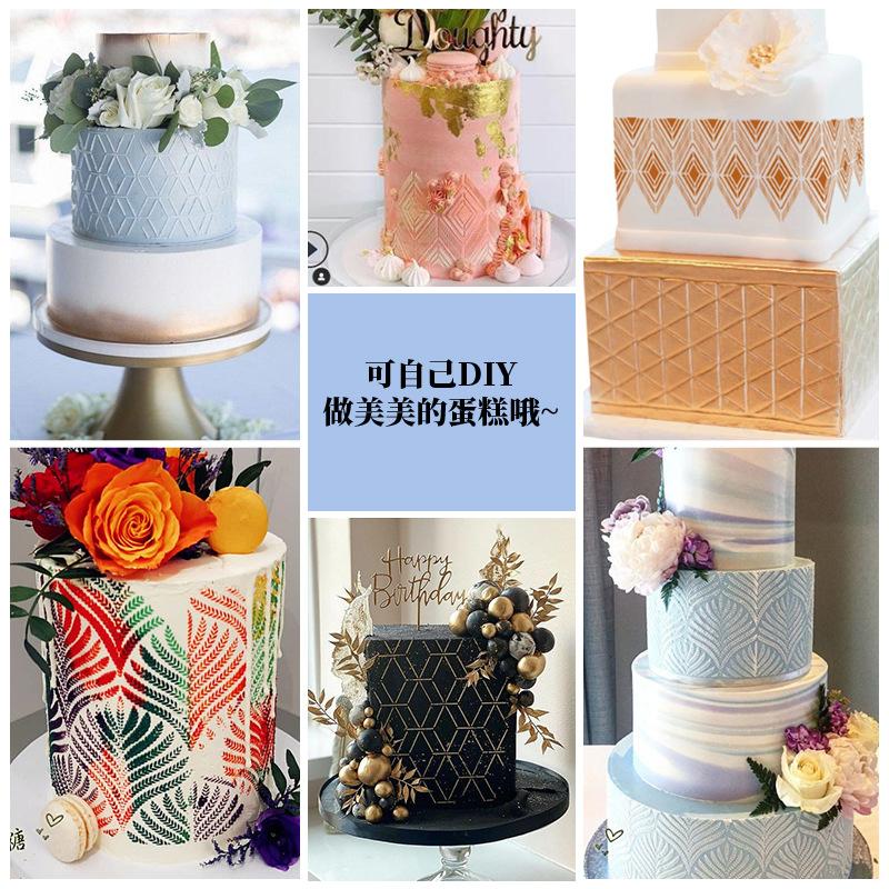 Pieczenie Ciast, Szablony do Wzorów w Sprayu DIY, Wzory, Totemy, Liście Rattanowe, Dekoracja Ciast, Latte Art, Puste Szablony do Drukowania