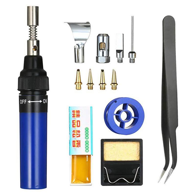 Handheld Gas Welder Electric Welding Tool Cordless Gas Soldering Iron Set Combination Hand Tools Kit Welding Equipment