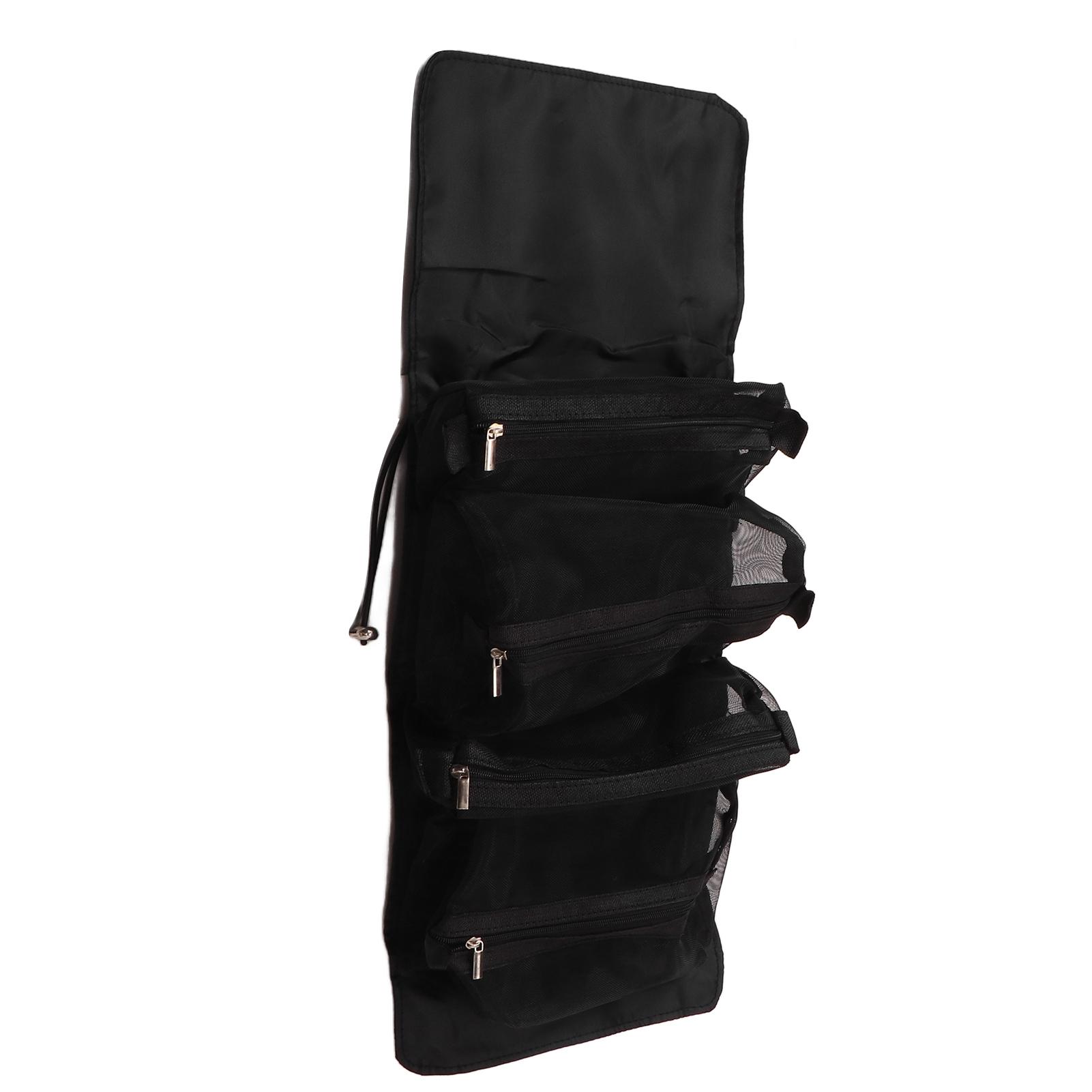 

Съемная косметичка, складная, 4 в 1, многофункциональная, подвесная косметичка с крючком и петлей для чёрный