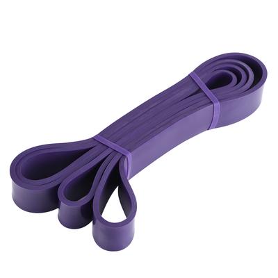 Lateksowe gumy oporowe do podciągania Fitness Rozciągliwe taśmy Pętla do ćwiczeń jogi Elastyczny pasek (Fioletowy)