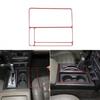 Red Carbon Fiber Center Console Gear Shift Frame Cover For Hummer H2 2003-2007