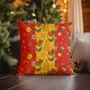 Christmas Vintage Throw Pattern Cushion Cover Suitable for Sofa Bedroom Car Pillow Cover