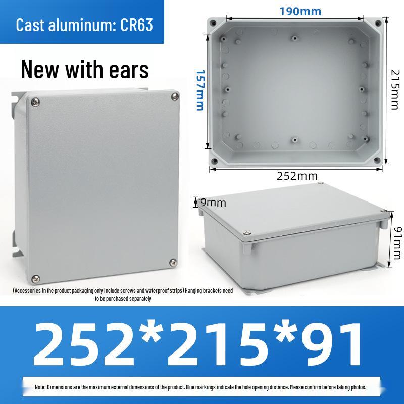 Outdoor Waterproof Die-Cast Aluminum Junction Box with Sealed Push Button Switch