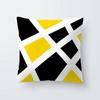 Yellow Geometric Decorative Pattern Pillowcase Office Living Room Home Pillowcase Car Ornaments