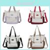 Canvas Tote Bag Women Large Capacity Shoulder Handbag For Daily Use