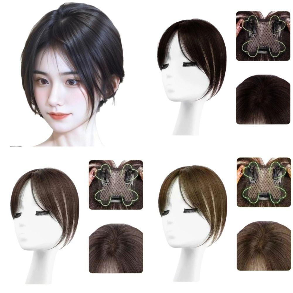 Clip In Hair Toppers Wigs with Bangs Hair Extension Fringe Hair Pieces  Hair Loss
