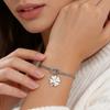 Four Leaf Clover Charm Bracelet Stainless Steel Women's Love Knot Snake Chain Bracelets Lucky Fashion Jewelry Friendship Gift