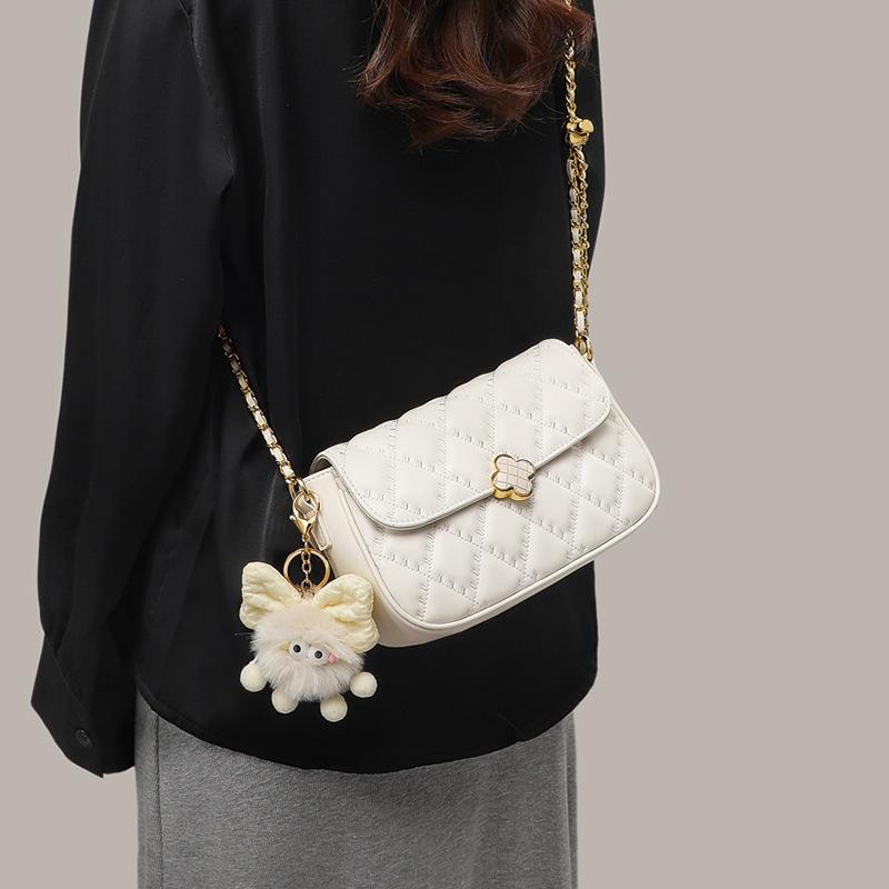 Spring and Summer Fashion Versatile Messenger Bag Exquisite Small Fragrant Wind Rhombus Chain Bag Commuter Shoulder Women's Bag