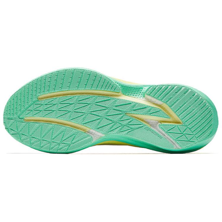 New Anta Horsepower 5.0 Wear-Resistant Cushioning Rebound Low-Top Training Running Shoes Women's White Green Yellow 122515583-9