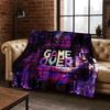 26 Style Gamer Zone Game Controller Flannel Blanket,Warm and Cozy Soft Throw Blanket for Home Bedroom Bed Sofa Travel Cover Kid