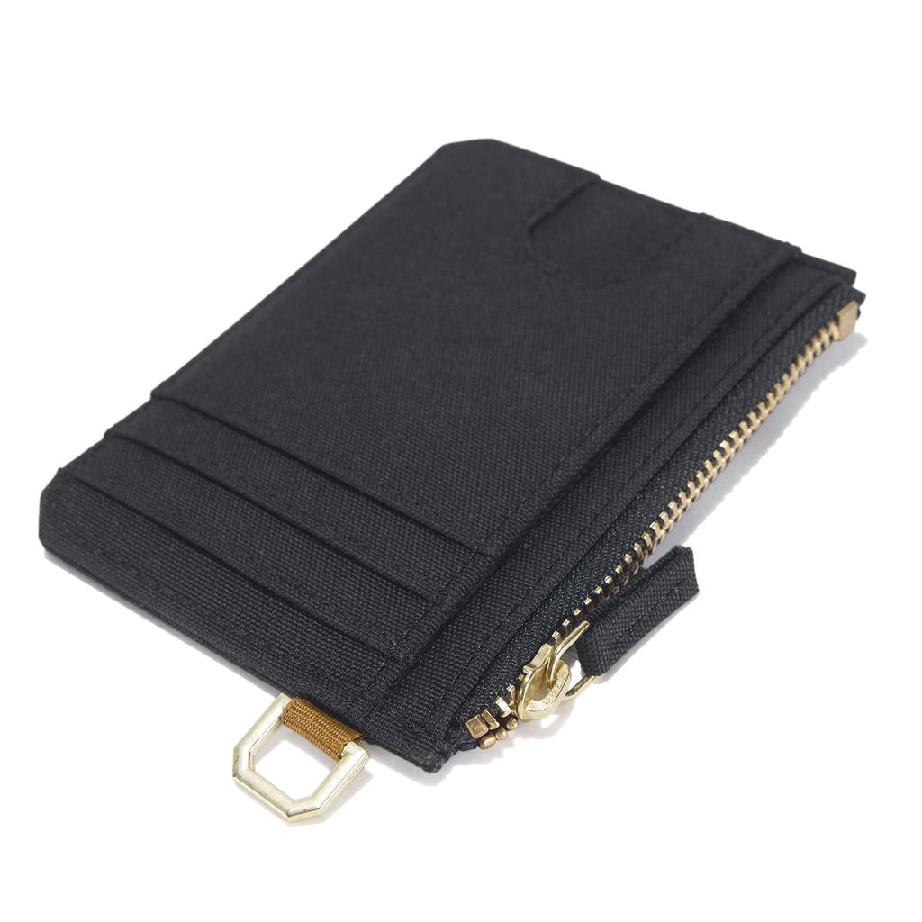 Carhartt Casual Nylon Duck Zipper Cardkeeper Nylon Duck Zipper One Casual Nylon Duck Zipper Cardkeeper Wallet Women's Wallet, (Black), Size,