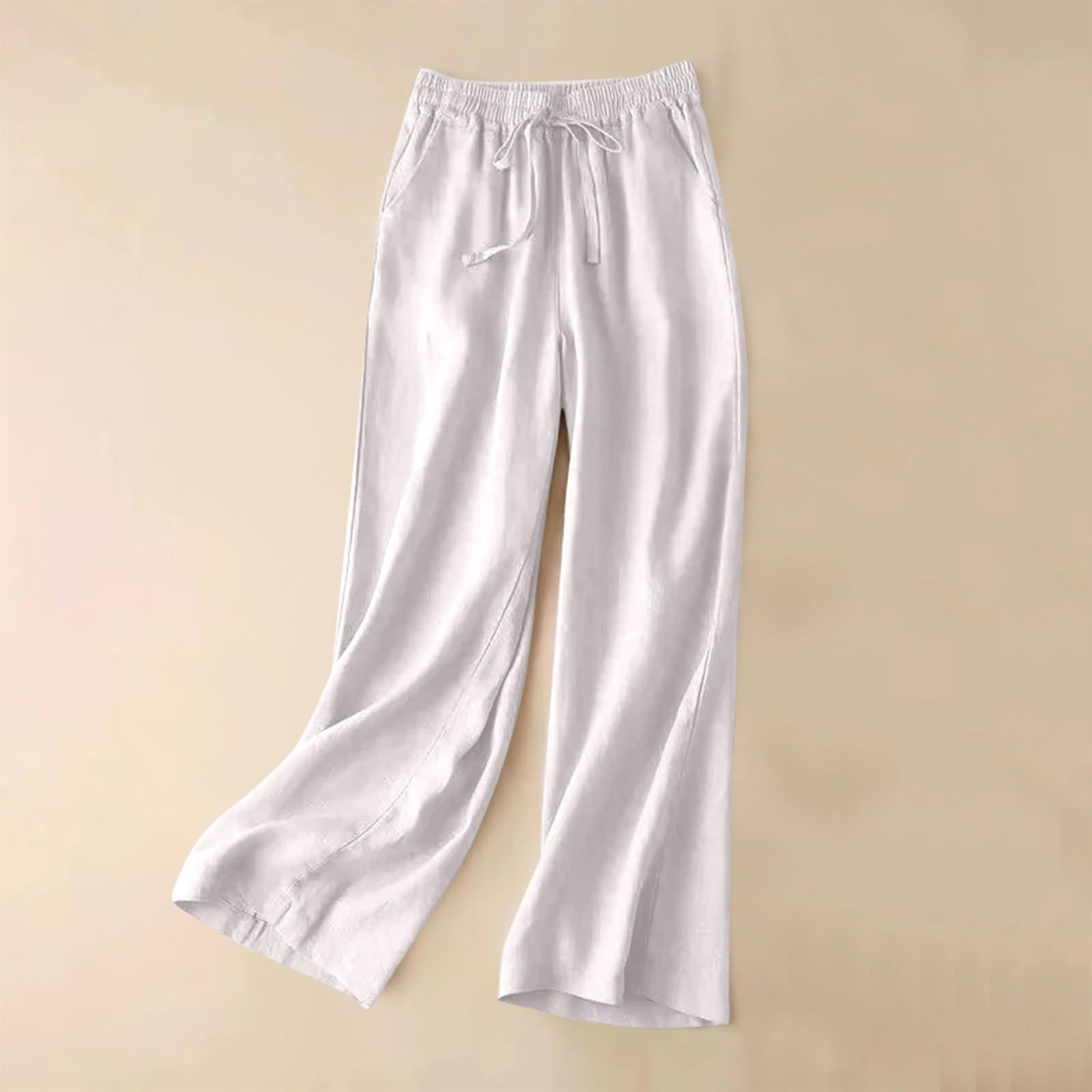 

Женские прямые брюки, модные повседневные брюки, брюки Harlan Nine Point XL белый