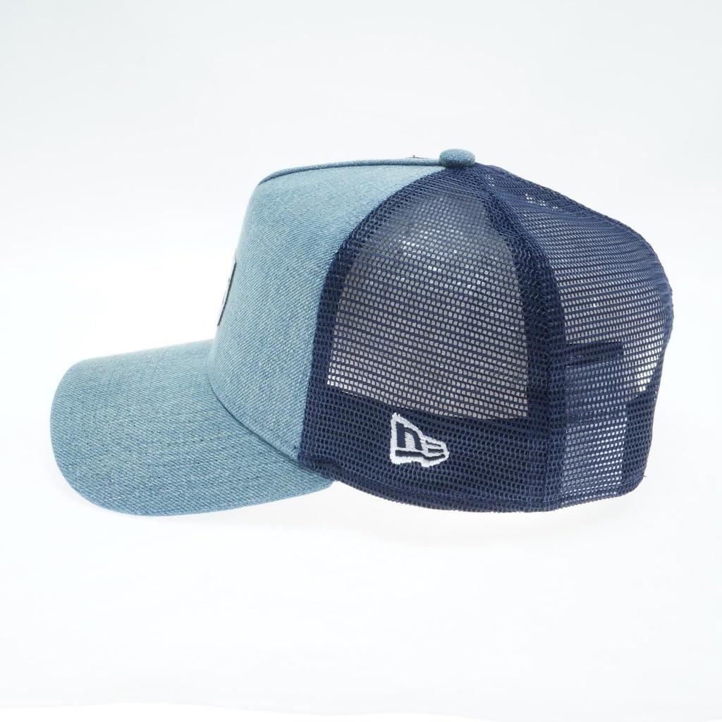 New Era Mesh Cap with Woven Patch and Washed Free Size 940AFTR HW WOVEN PATCH WDNM 9FORTYA-FRAME Denim, (14388631 NER36C1721)