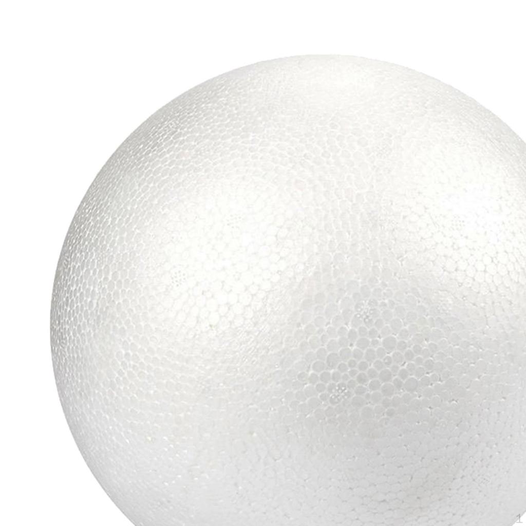 2Pcs White Foam Balls Polystyrene Craft Fofoam for Art, Craft, Household, School