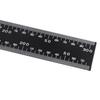 Metal L-Square Shape Ruler Curve Sewing Measure Professional Framing Square Ruler Black for Carpenter Tailor DIY Sewing