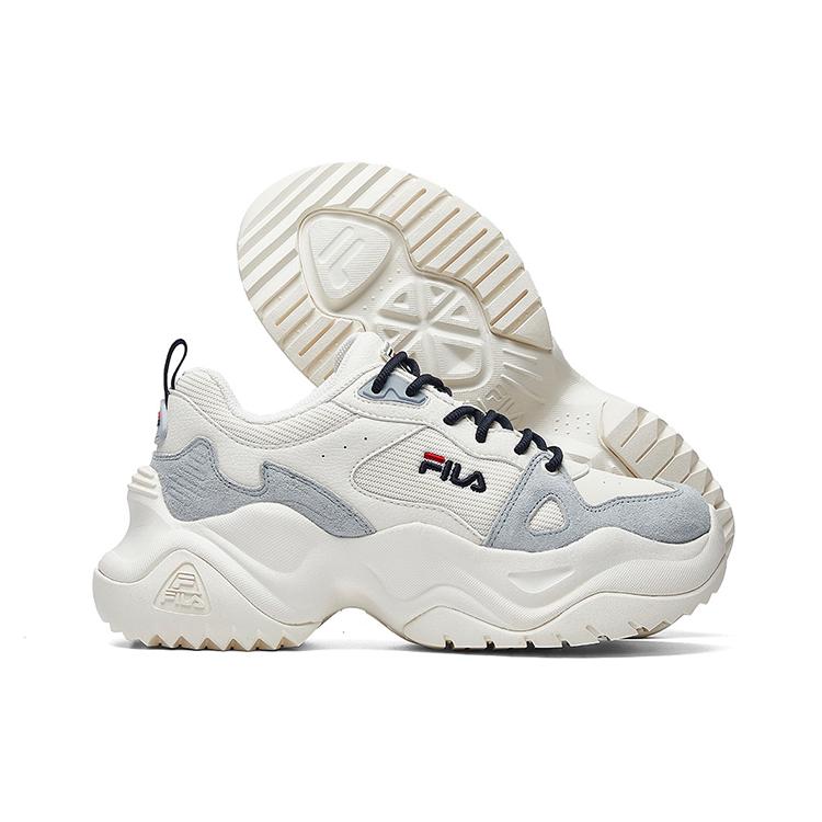 New FILA Disruptor Sneakers 'White Grey' Women's F12W941128FGD