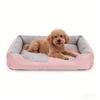 Custom Dog Bed Washable Premium Fabric Comfy Ultra Soft Highly Quality Fashionable Rectangle Dog Bed with Logo