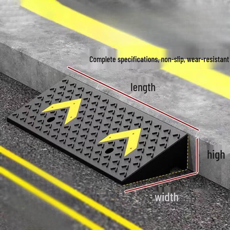 Heavy-Duty Rubber Curb Ramp