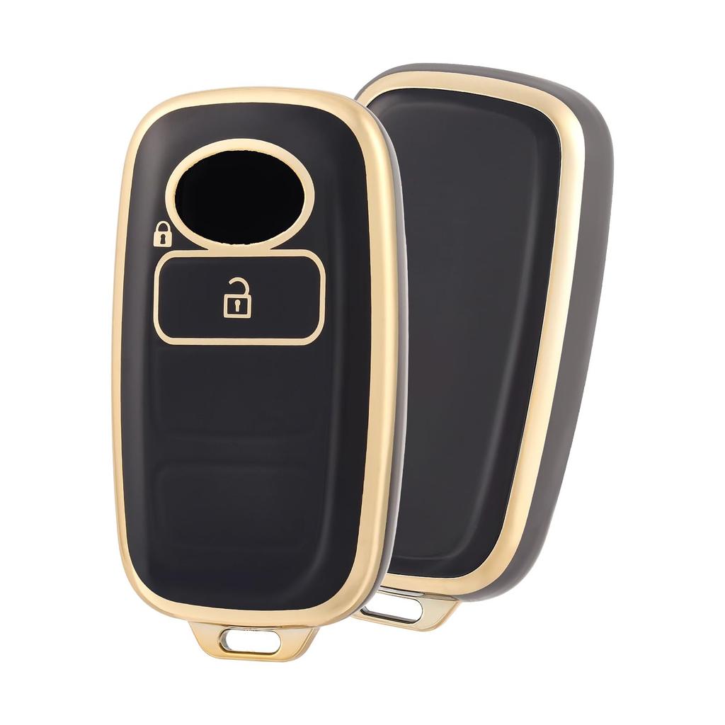 OFF WE GO TANTO LA650S LA660S New Toyota Compatible Smart Key Case, 2 Buttons, Black Gold
