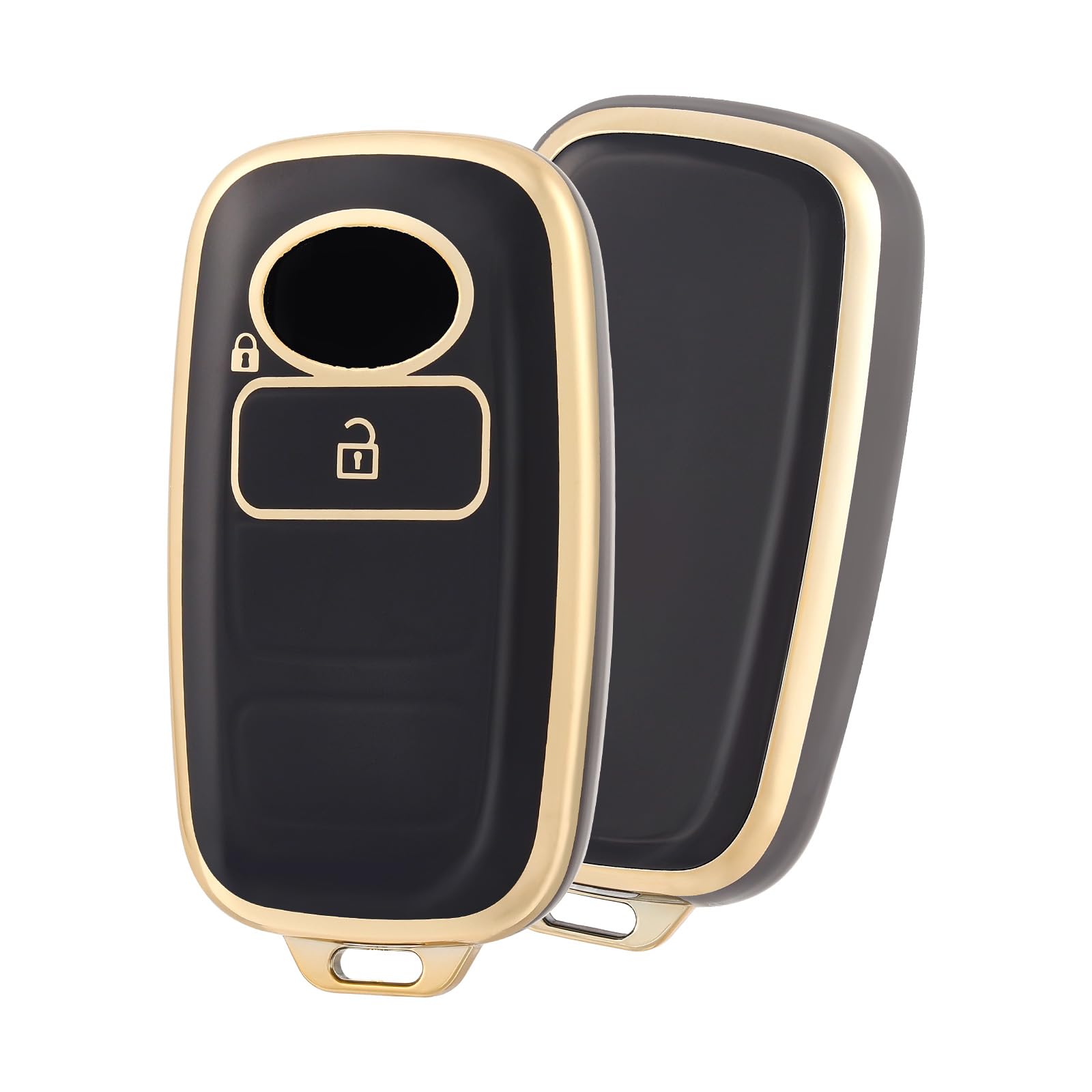 

OFF WE GO TANTO LA650S LA660S New Toyota Compatible Smart Key Case, 2 Buttons, Black Gold