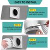 Comprehensive Dryer Vent Kit Includes Wall Flange Adapter and 1.5m Aluminum Foil Hose for Complete Installation Setups