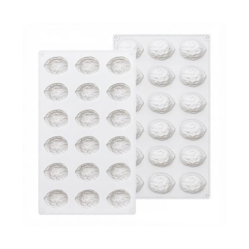 Multipurpose 18 Hole Silicone Nut Molds French Dessert Equipment For Crafting Chocolate Desserts And Sweet Cake