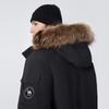 CAMEL Waterproof Windproof Hooded True Mink Fur Warm Workwear Down Jacket Unisex M34CS01643