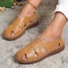 Mode Weiche Sohle Mama Sandalen Damen Sommer Flats Bequeme Rutschfeste Slipper Atmungsaktive Einfarbige Laufschuhe