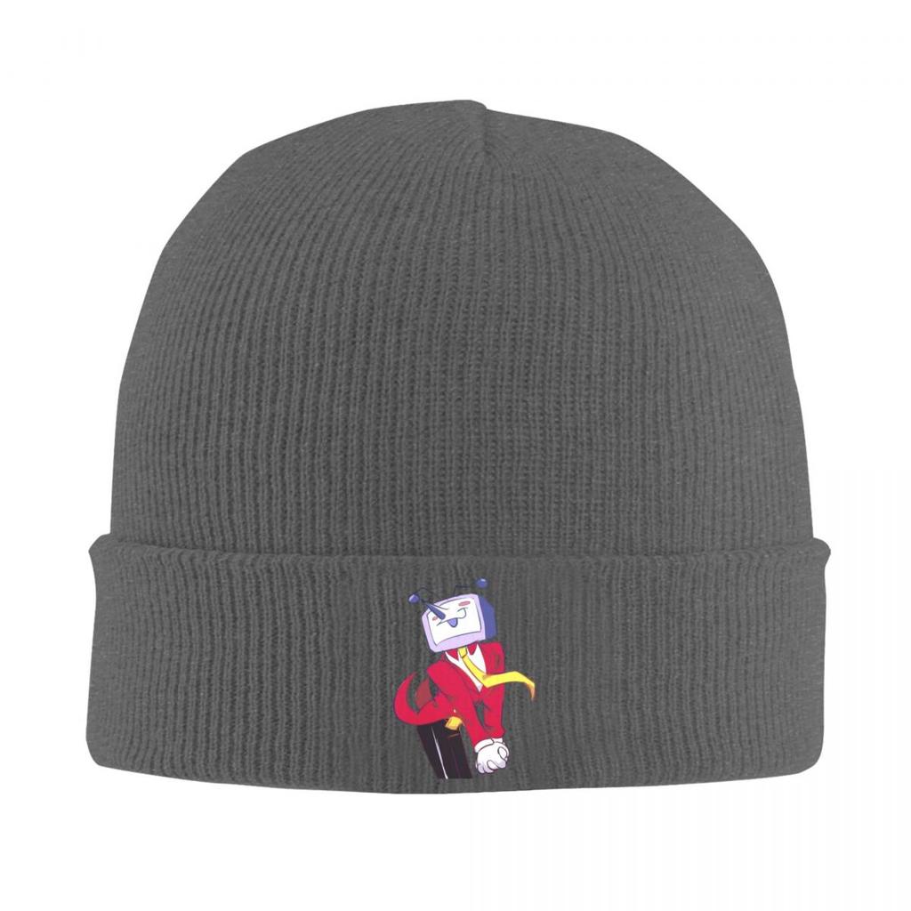 Deltarune Tenna TV Time Bonnet Tricoté Chaud Hip Hop Bonnet Automne Hiver Extérieur Bonnets pour Adultes Unisexe