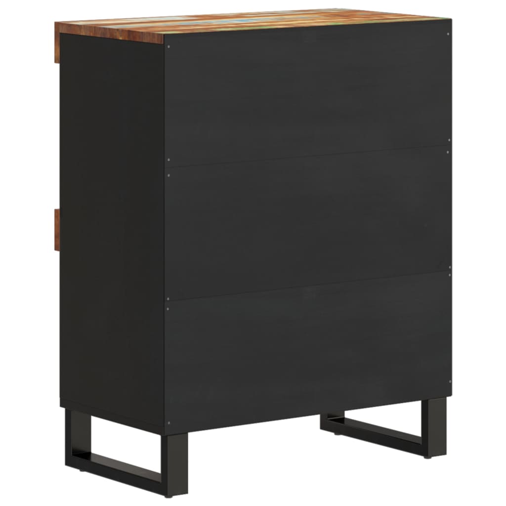 Side Table 60x33x75 Cm Reclaimed Solid Wood